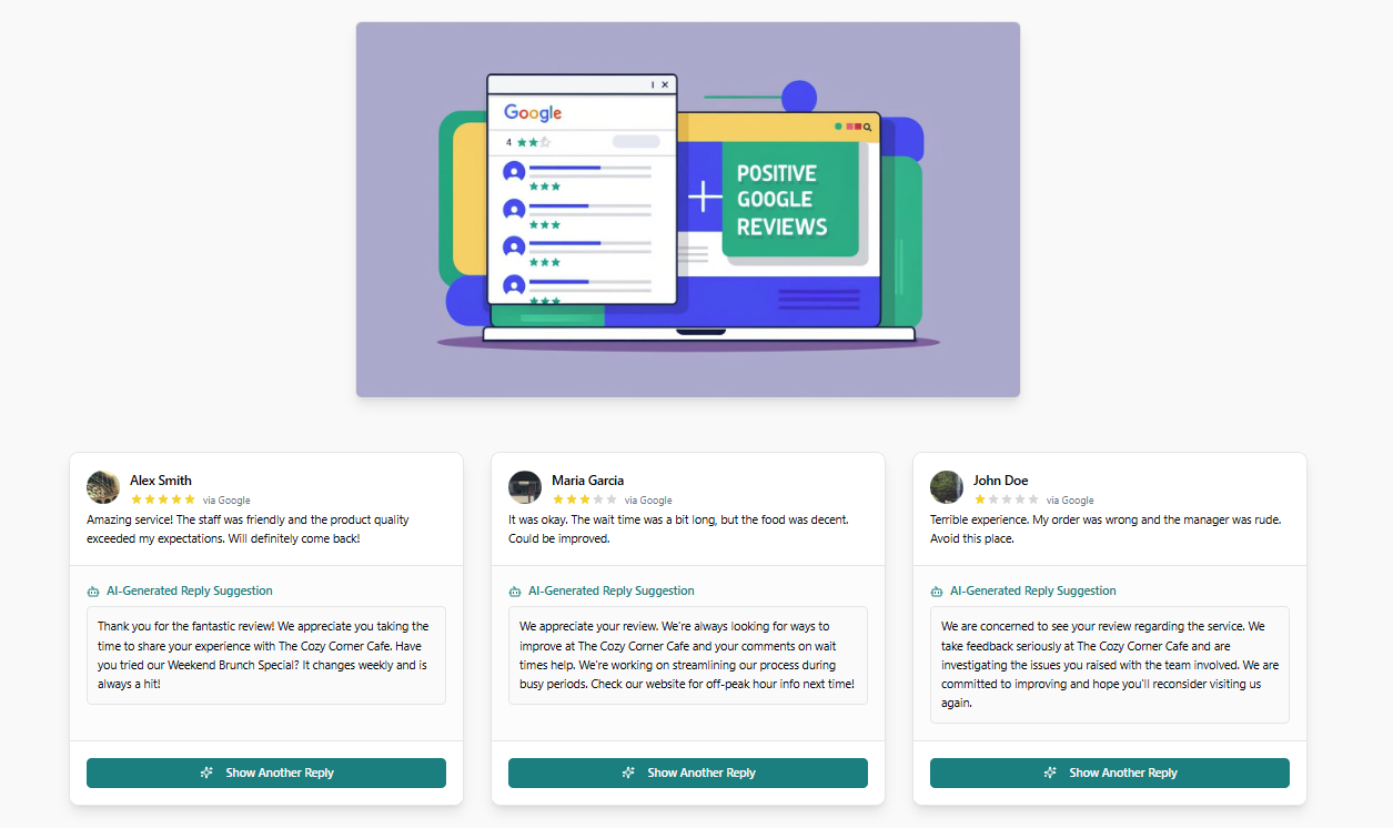 AI Developer — Automated Google Review Reply System - Screenshot 2